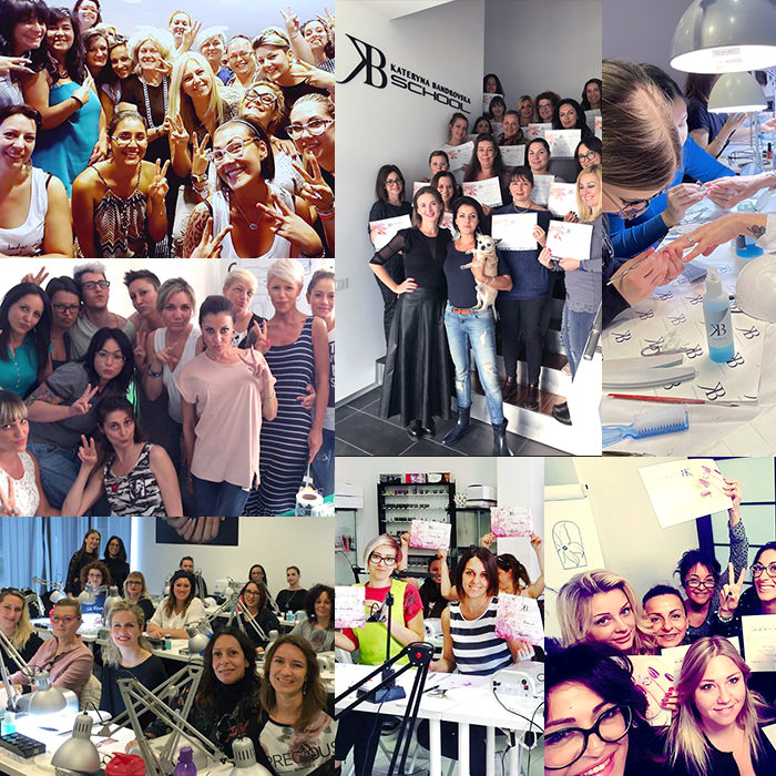 accademia corsi ricostruzione unghie kb school, foto allieve