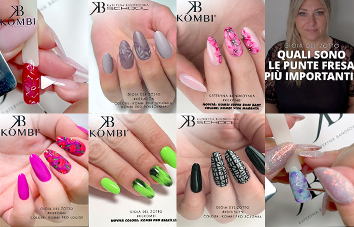 accademia corsi ricostruzione unghie kb school, tante idee nail art, passo a passo e consigli pratici sui nostri canali Instagram, Facebook e YouTube